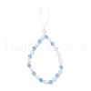 Heart Cat Eye Mobile Straps HJEW-JM03427-03-2