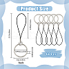 Gorgecraft 60Pcs Nylon Cord with Zinc Alloy sleeve Mobile Straps FIND-GF0006-52-2