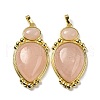Natural Rose Quartz Pendants G-C096-04G-01-1