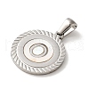 304 Stainless Steel Pendants STAS-I204-O-P-2