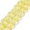 Transparent Glass Beads Strands GLAA-F114-01D-1