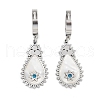 Teardrop 304 Stainless Steel Shell Dangle Earrings EJEW-L283-081P-1