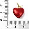 Brass Enamel Pendants KK-R224-12C-G-3