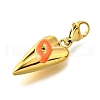 304 Stainless Steel Enamel Pendant Decorations STAS-K263-77G-2
