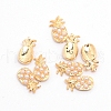 (Clearance Sale)Alloy Cabochons with ABS Plastic Imitation Pearl Beads MRMJ-WH0067-35LG-2