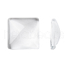 Transparent Clear Glass Square Cabochons X-GGLA-A001-15mm-1