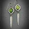 National Style Alloy Plastic Dangle Earrings FS-WGBC682-04-1