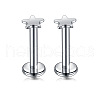 Star Stainless Steel Internally Threaded Labrets WG955BE-03-1