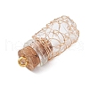 Glass Jar Glass Bottles Pendants PALLOY-JF03641-4