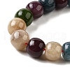 Natural Dyed White Jade Beads Strands G-U023-B03-02-4