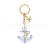 Iron Glass Seedbead Keychain KEYC-MZ00034-02-1