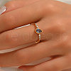 925 Sterling Silver Micro Pave Cubic Zirconia Finger Rings for Women PV7544-2-4