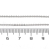 1.3MM Brass Cable Chain Necklace Making NJEW-D302-76P-3