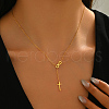 Stylish Stainless Steel Infinity Cross Pendant Necklaces for Women's Daily Wear and Parties YZ7954-3