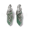 Natural Green Aventurine Pendants G-E059-02AS-04-2