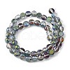 Electroplate Glass Beads Strands EGLA-L045-G-HP02-2