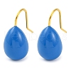 304 Stainless Steel Enamel Teardrop Dangle Earrings for Women EJEW-U023-01G-01-2