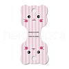 Fold Over Cat Shaped Cardboard Paper Jewelry Display Cards for Necklace & Bracelet Storage CDIS-A006-09-1