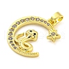 Brass Micro Pave Clear Cubic Zirconia Pendant FIND-Z044-03A-2