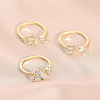 Fashionable Brass Cubic Zirconia Cuff Rings FS-WG4936F-11-2