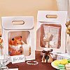 Folding Paper Gift Bags with Window ABAG-WH0045-20C-4