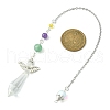 Mixed Gemstone Pointed Dowsing Pendulums PALLOY-TA00075-3