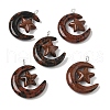 Natural & Synthetic Mixed Stone Pendants G-Z086-01P-2