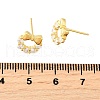 Bowknot 925 Sterling Silver Micro Pave Clear Cubic Zirconia Stud Earrings EJEW-S271-02G-5