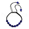 Baking Painted Glass Round Beads Braided Bead Bracelets BJEW-JB11974-03-2