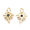 Brass Micro Pave Cubic Zirconia Pendants KK-P187-14-G-3