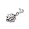 Brass Micro Pave Cubic Zirconia Pendants KK-D360-24P-2