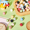  60Pcs 10 Colors Cube Food Grade Eco-Friendly Silicone Focal Beads SIL-TA0001-54A-5