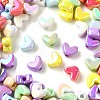 UV Plating Opaque Acrylic Beads MACR-F083-12-1