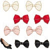 AHADEMAKER 8Pcs 4 Colors Polyester Bowknots Ornament Accessories AJEW-GA0005-45-1