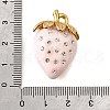 304 Stainless Steel Acrylic Pendants STAS-E549-03G-02-3