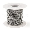 Tarnish Resistant Handmade 304 Stainless Steel Bar Link Chains CHS-G025-13P-3