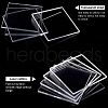 Olycraft 4Pcs Acrylic Board TACR-OC0001-06-4