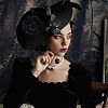 2Pcs 2 Colors Polyester Imitation Straw Oval Hat Base for Millinery AJEW-FG0002-83-6