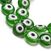 Handmade Evil Eyes Lampwork Beads Strands LAMP-H001-11B-03-3