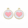 Alloy Enamel Pendants X-PALLOY-S181-039B-NR-2