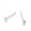 Sterling Silver Stud Earring Findings STER-M109-04-1
