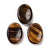 Natural Tiger Eye Oval Worry Stone G-R487-01D-1