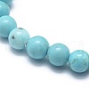 Natural Howlite Bead Stretch Bracelets BJEW-K212-C-011-3