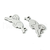 Non-Tarnish 201 Stainless Steel Connector Charms STAS-U003-06P-2