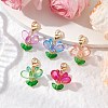 Glass Pendants Decorations HJEW-MZ00212-1