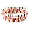3Pcs 3 Colors Bohemian Style Glass Seed Beads Stretch Bracelets for Women VA2508-5
