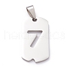 Non-Tarnish 304 Stainless Steel Pendants STAS-H144-02P-7-1