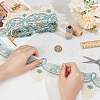 Olycraft 7.5 Yards Polyester Flower Lace Trim OCOR-OC0001-53A-3