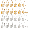 Beebeecraft 40Pcs 2 Colors 304 Stainless Steel Leverback Earring Settings STAS-BBC0003-73-1