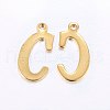 201 Stainless Steel Pendants STAS-O098-03G-C-2